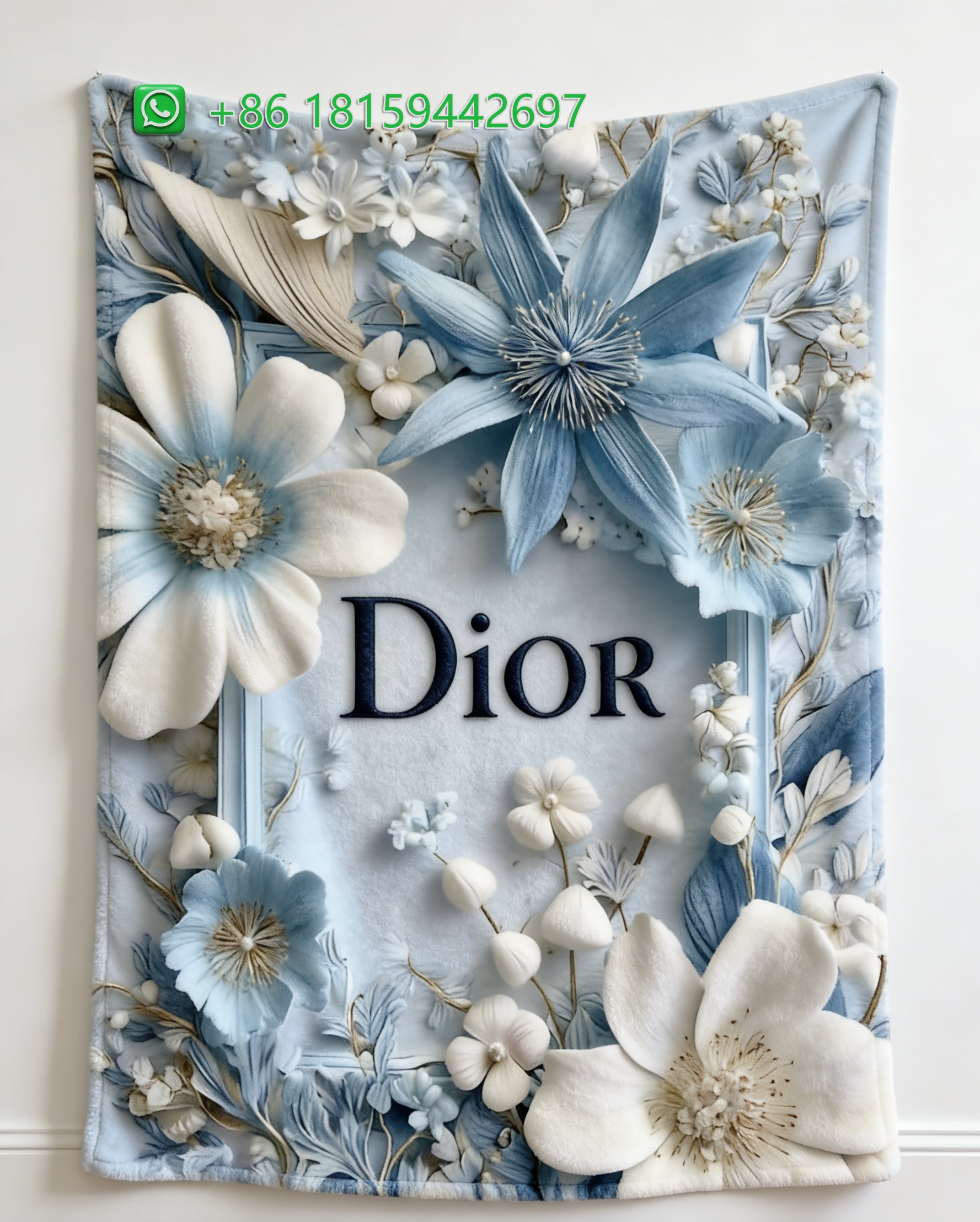 Dior Throw Blankets